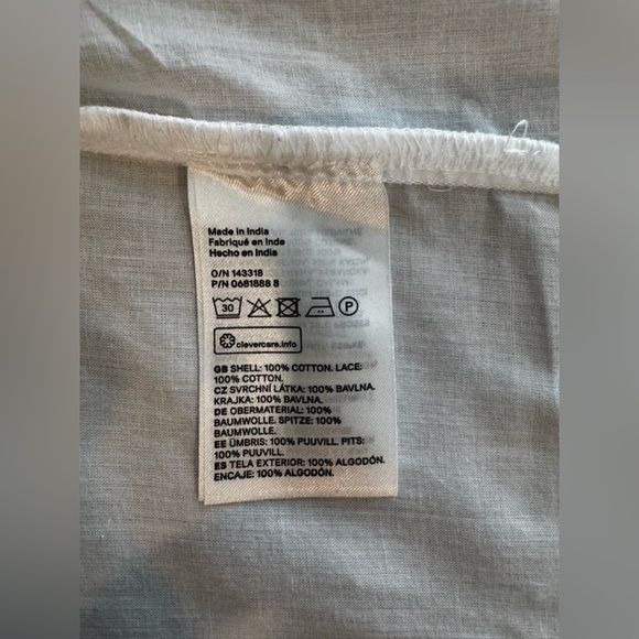 H&M Elegant White Women's Top US12 - Picture 4 of 5